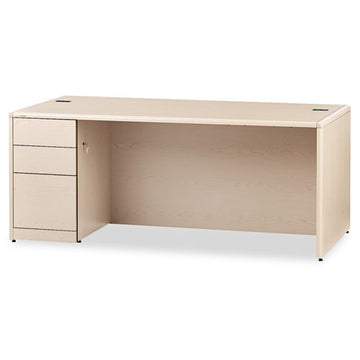 HON® 10700 Series Single Pedestal Desk With Full-height Pedestal On Left, 72" X 36" X 29.5", Cognac freeshipping - TVN Wholesale